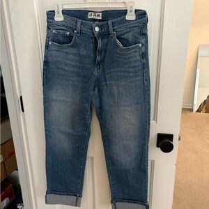Le Jean Women's Blue Ankle & Cropped Jeans Easy Slim style